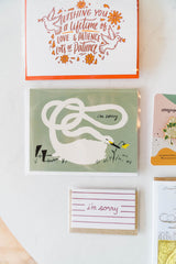 swan in knots | notecard