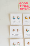 colorful double squares earring | 9 color options
