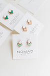 colorful double squares earring | 9 color options