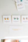 colorful double squares earring | 9 color options
