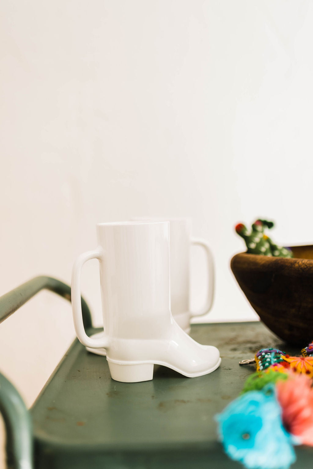 vintage cowboy boot | cup with handle