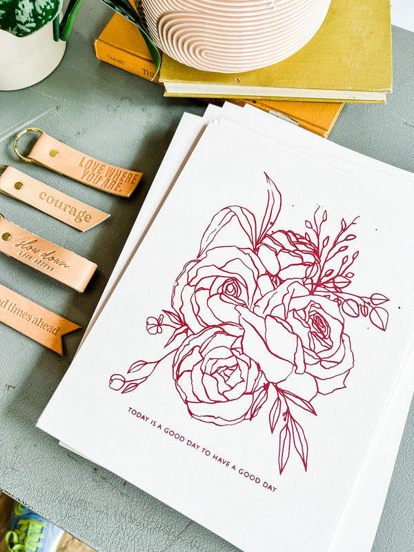 today is a good day flower | Ramble &amp; Co. fine art print
