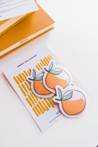 peachy | embroidered patch