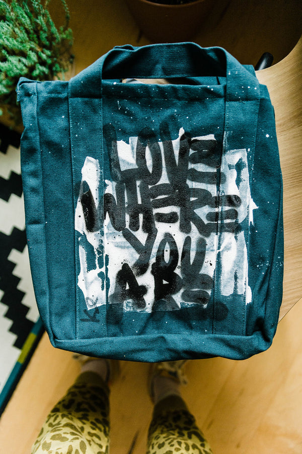 canvas utility bag | love where you are \\ june bug