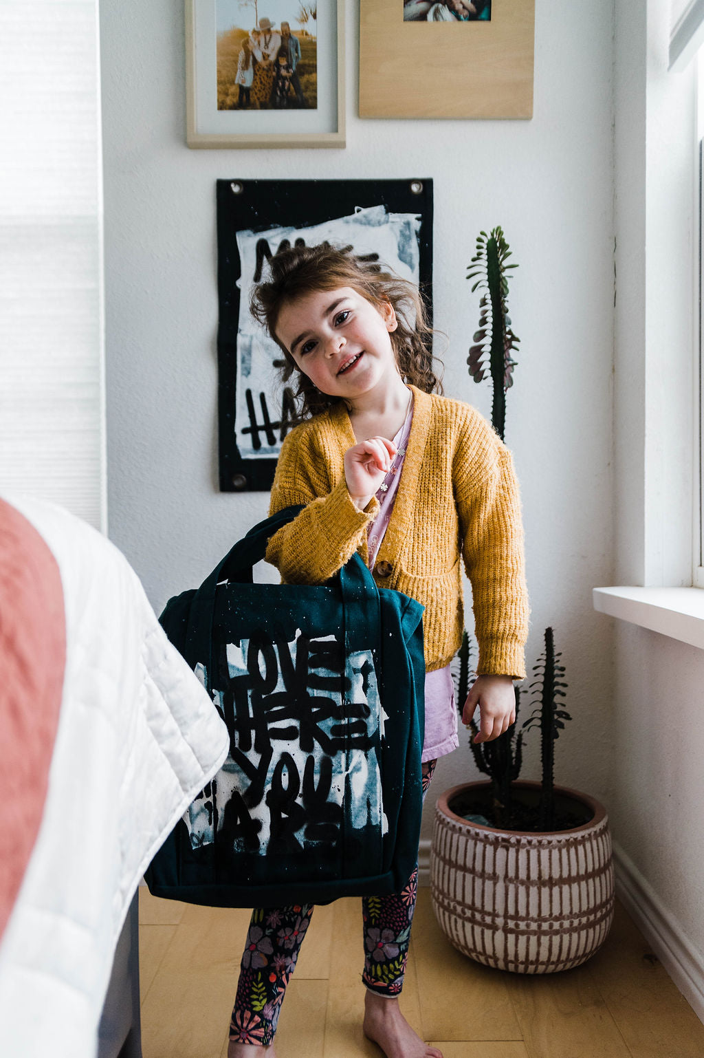 canvas utility bag | love where you are \\ june bug