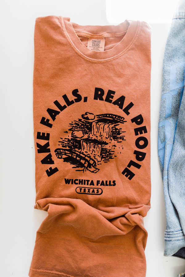 fake falls real people short sleeve tee | yam