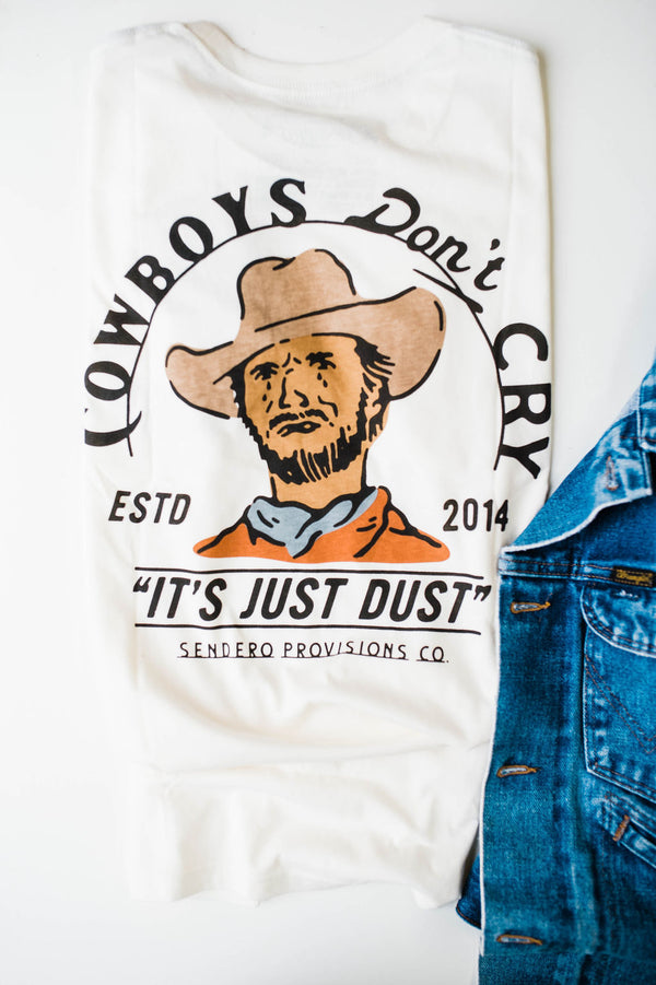 cowboys don&#39;t cry | vintage white tee