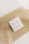  14 k circle gold studs. Size 7mm small stud earring. Simple, and classic. A great gift for a special someone in your life, especially if that person is yourself! Ramble & Co. is a family owned business. Shop at shop.rambleandcompany.com or visit our store in Wichita Falls, Texas || small batch/ hand printed tees + fine art prints | your source of encouragement + inspiration.