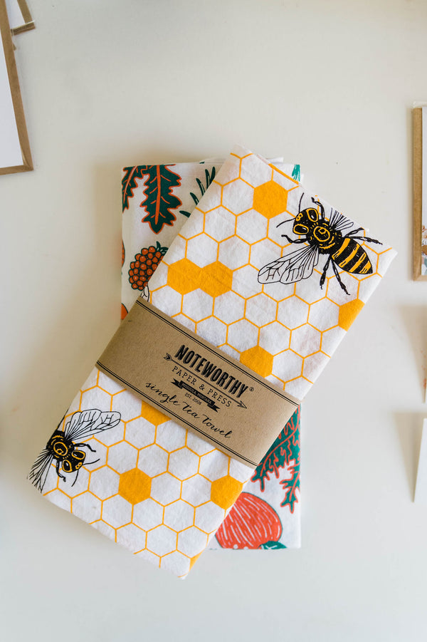 honey bee | tea towel