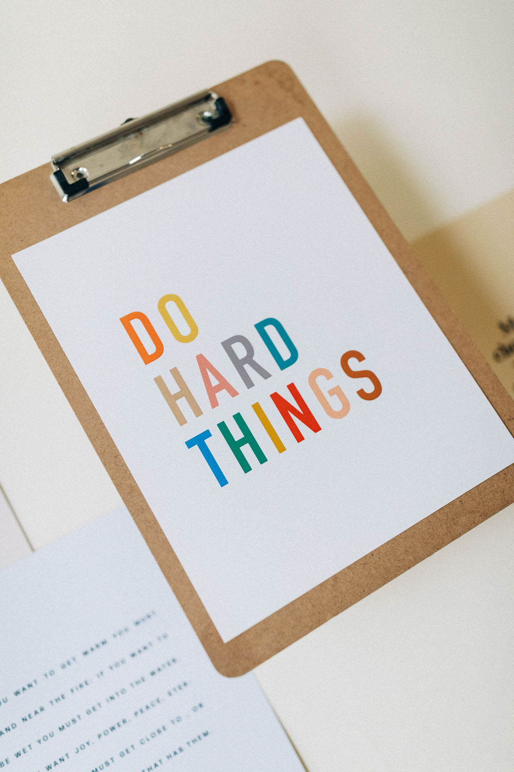the design: do hard things. the size: 8x10 multi color print on card stock packed in a cello sleeve made in the USA ﻿*digital downloads will be delivered via email after purchase is complete.Ramble & Co. is a family owned business. Shop at shop.rambleandcompany.com or visit our store in Wichita Falls, Texas || small batch/ hand printed tees + fine art prints | your source of encouragement + inspiration.