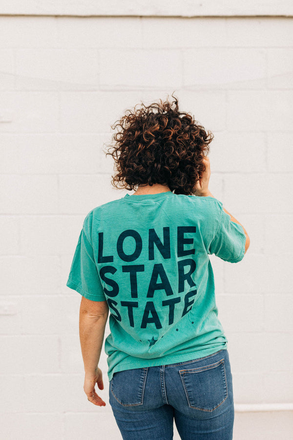 the lone star tee | seafoam