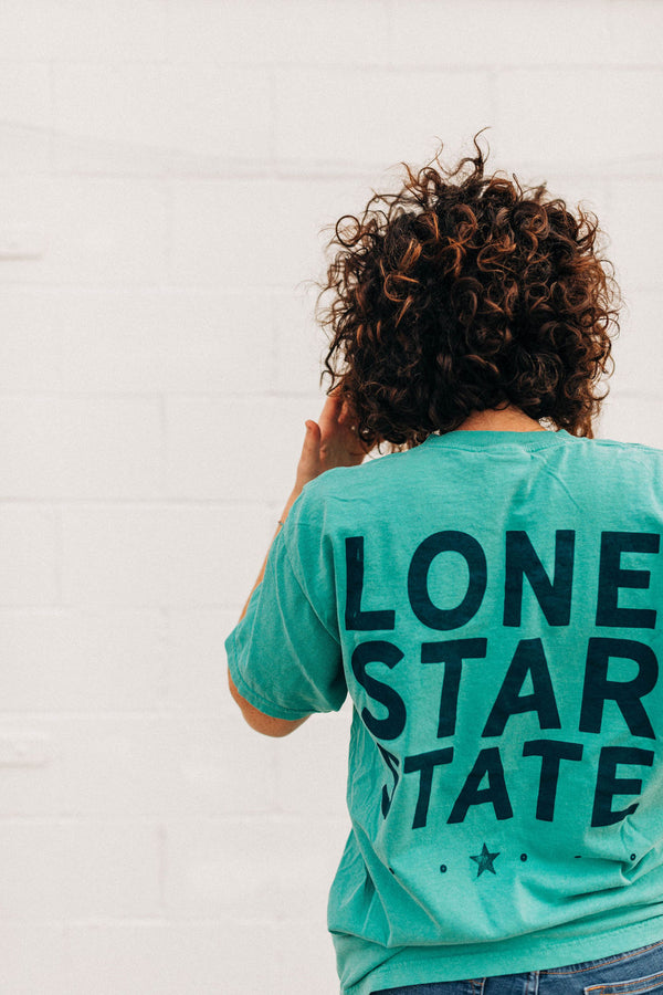 the lone star tee | seafoam