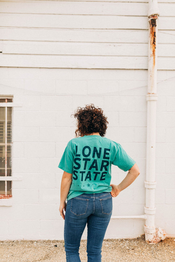 the lone star tee | seafoam