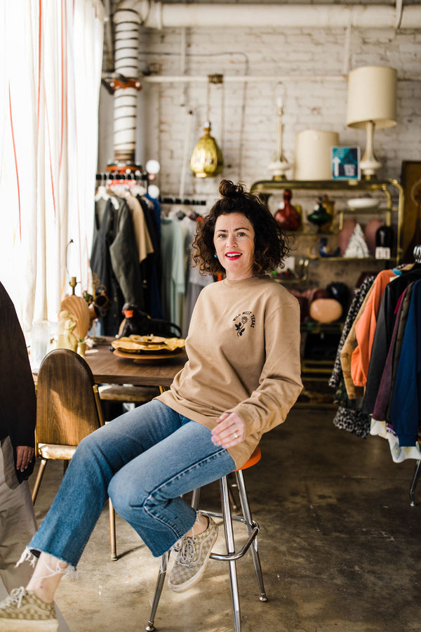 wild west tx | sandstone fleece crewneck