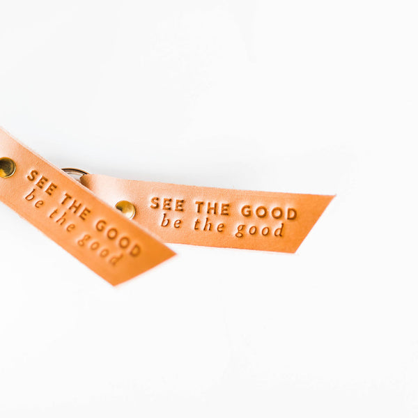 Leather Key Fob | See the Good, Be the Good - ramble-and-company.myshopify.com - Accessories