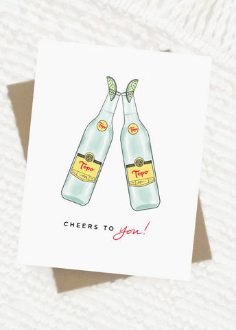 topo cheers to you | notecard