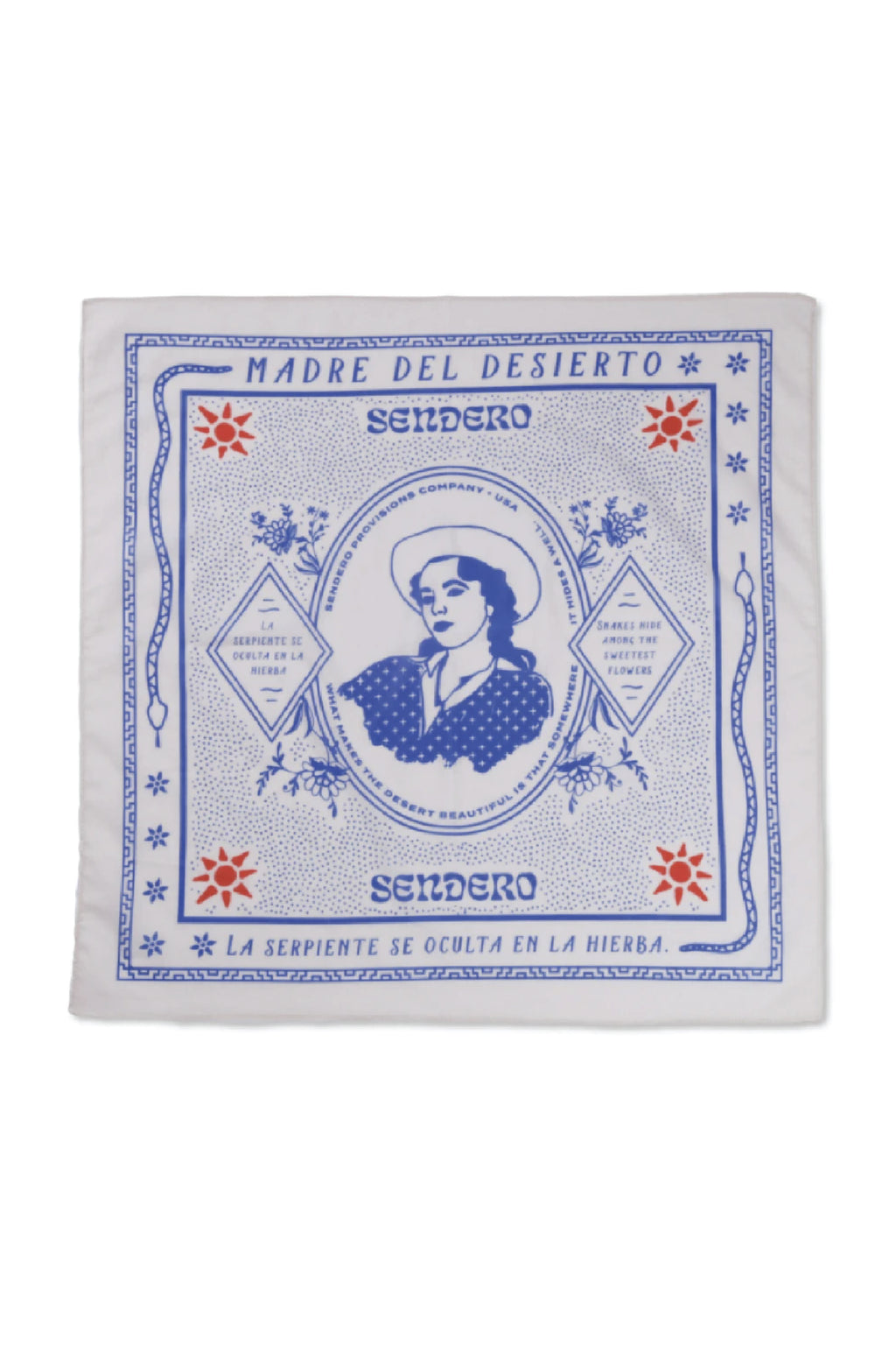 sendero madre del desierto bandana by Ramble & Company || shop now at rambleandcompany.com or visit our storefront in downtown Wichita Falls, Texas || soft inspirational graphic t-shirts