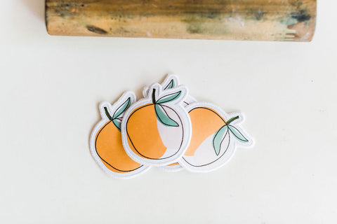 peachy | embroidered patch