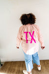 TX (back) | puffin's bill ramble striped button up