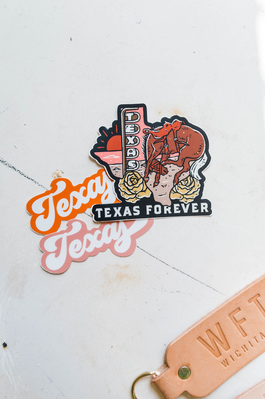 groovy red  | texas sticker