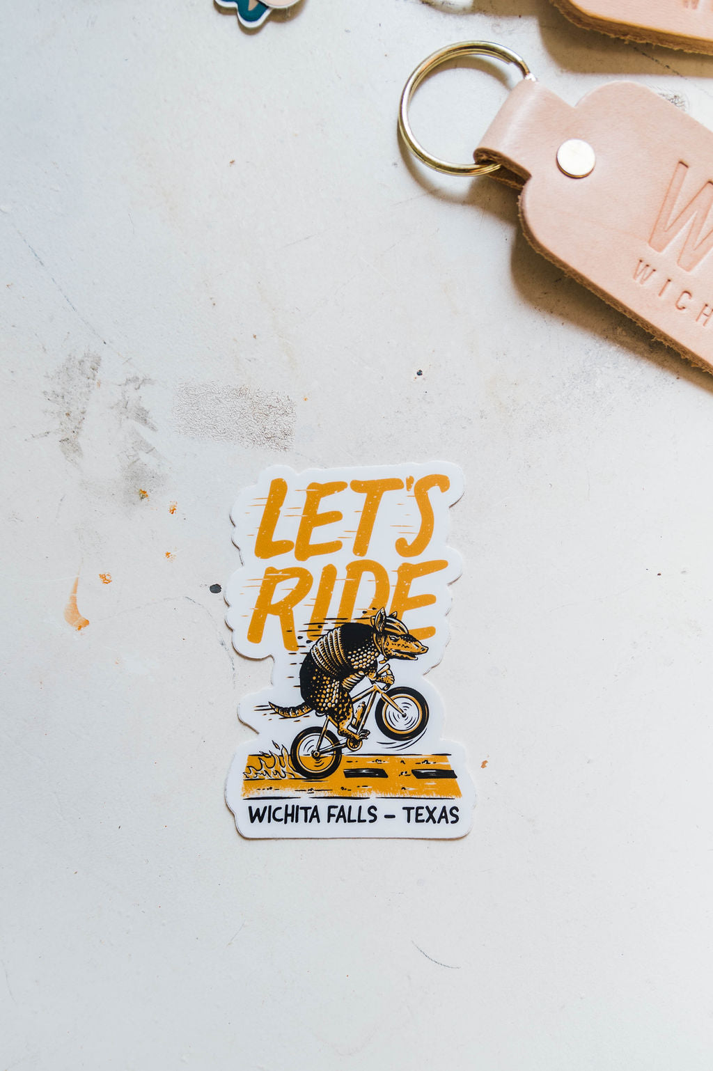 let's ride  | sticker