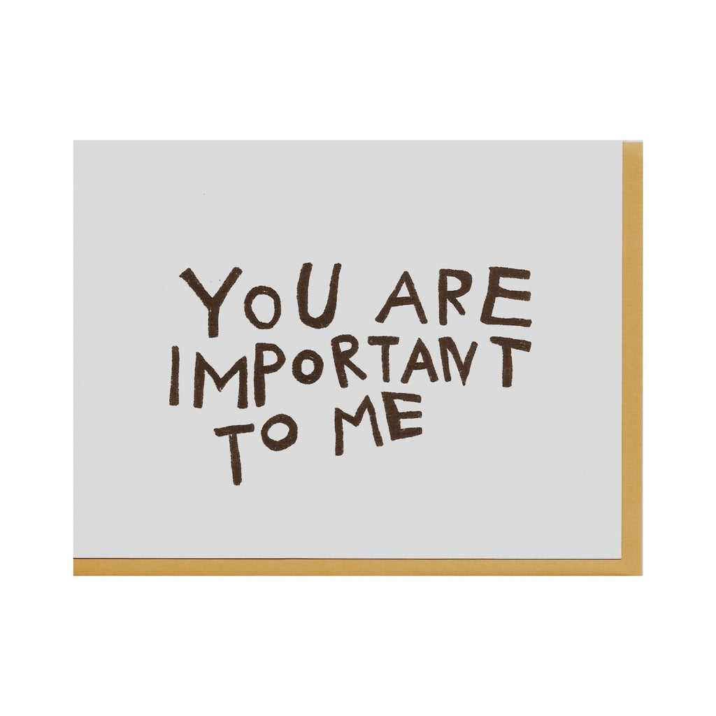 important to me | notecard