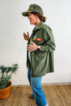 olive vintage long sleeve army shirt | vintage no. 09