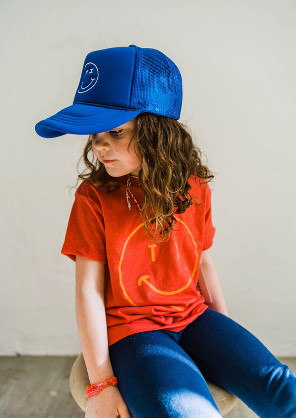 tx smiley | toddler heather red tee