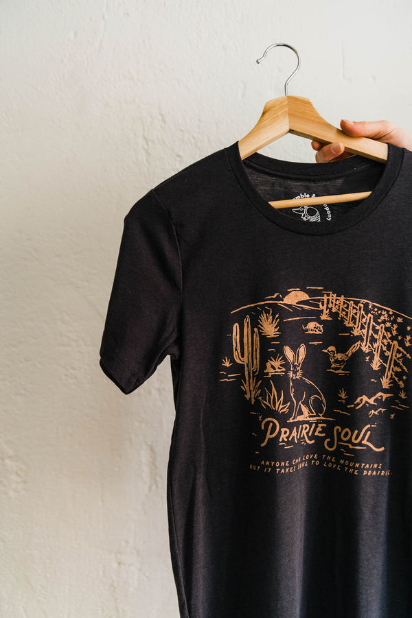 prairie soul | charcoal tee