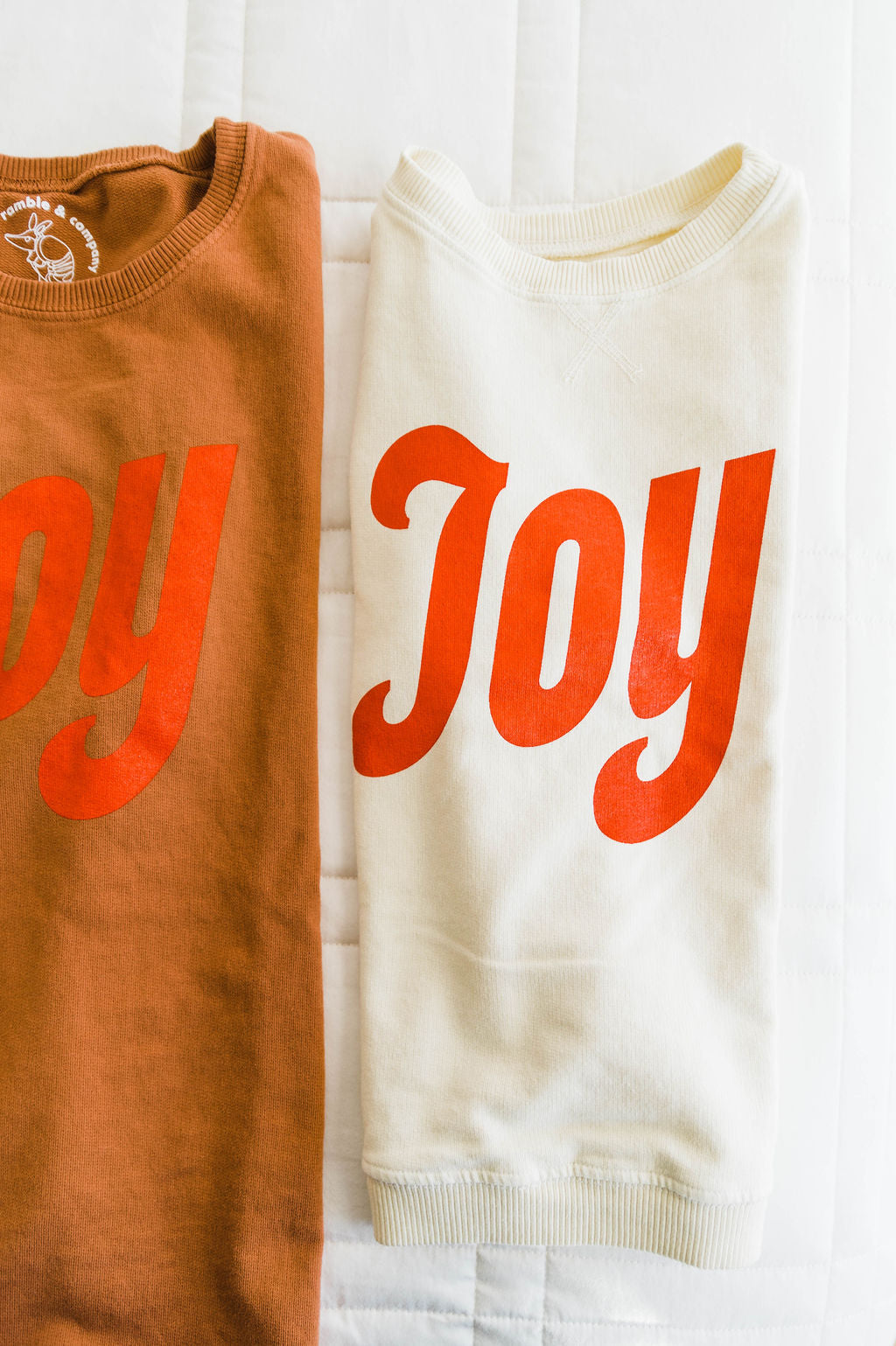 joy | cream kids sweatshirt