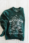 go tell it on the mountain | green youth sweatshirt
