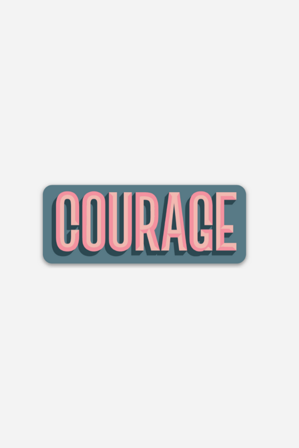 courage blue | sticker