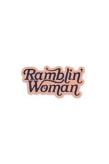 ramblin' woman peach | sticker